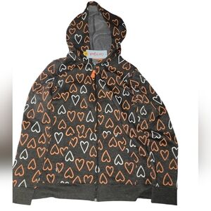 Cat & Jack Girls Hearts Sweatshirt Hoodie
